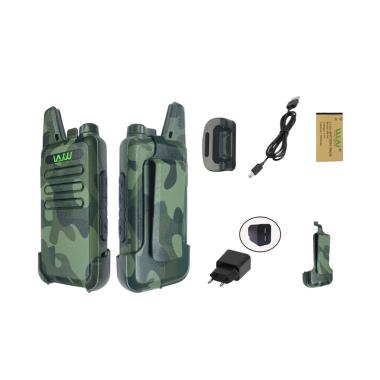 Panzer WLN Two Way Radio KD - C1 HT Walkie Talkie - Army Green [2 pcs] Army Green