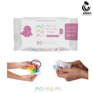 MoMaMi Pacifier Bottle Wipes Tisu Pembersih dan Sterilisasi Empeng Mainan Alat Makan Botol Susu Bayi