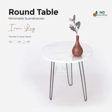 TERLARISS!! / Round table Kaki Besi /Meja minimalis / meja ruang tamu minimalis / meja tamu minimali