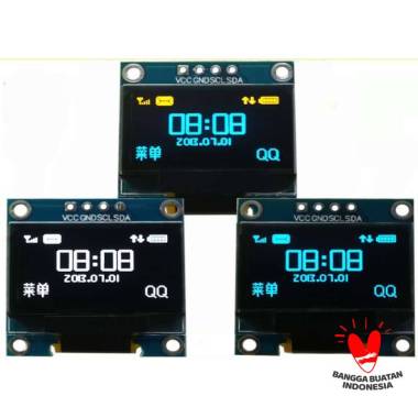 Modul Display OLED 128x64 LCD I2C 0.96 Inch White Arduino