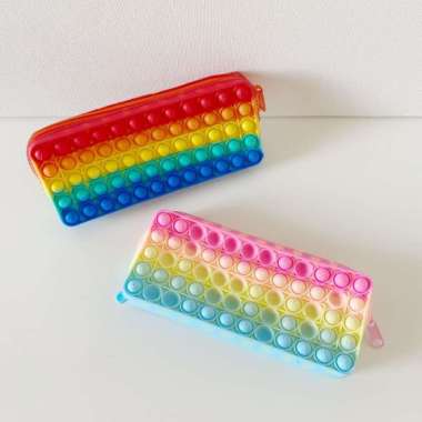Kotak Pensil pop it Tempat Pensil Pop It Dompet Pop It 8x19 Pastel
