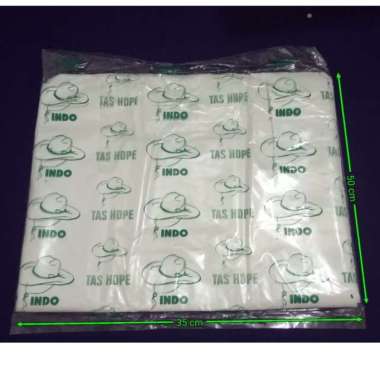 KUALITAS BAIK!!! Kantong Plastik Kresek SUPER INDO Ekonomis Putih 35 x 50.