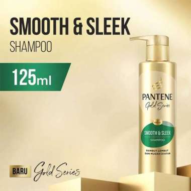Promo Harga PANTENE Gold Shampoo Smooth & Sleek 125 ml - Blibli