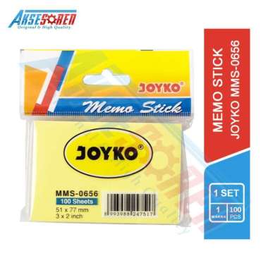 Memo Stick Joyko Sedang [MMS-0656] / Sticky Note Polos Persegi / Kertas Catatan / Kertas Memo Tempel