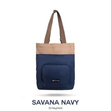 HEYLOOK Official - Tote Bag Savana Tas Ransel Multyfungsi Backpack Pria Wanita Kuliah Navy