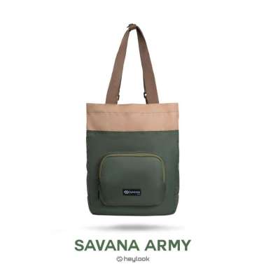 HEYLOOK Official - Tote Bag Savana Tas Ransel Multyfungsi Backpack Pria Wanita Kuliah Army