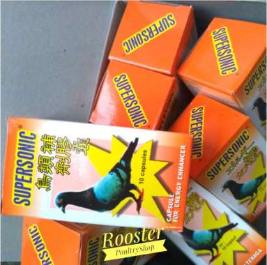 SUPER SONIC 10 KAPSUL Doping Merpati Vitamin Burung Merpati Burung Dar