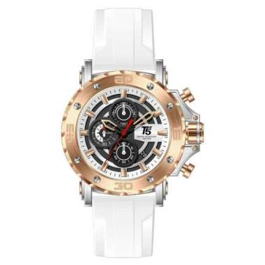 ORIGINAL Jam tangan pria T5 H 3865 pria crono aktif T5 H 3865 silver Rose putih