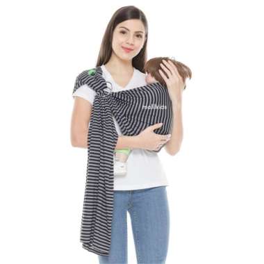 Malilkids Gendongan Kaos Stripe Anchor (Gasing) Gendongan Bayi