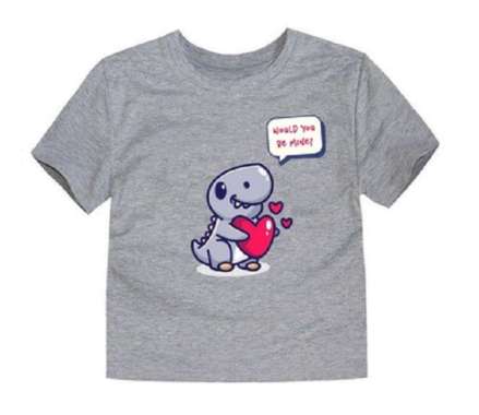 Little Fresco - Kaos Anak Dino Love Mine Abu L