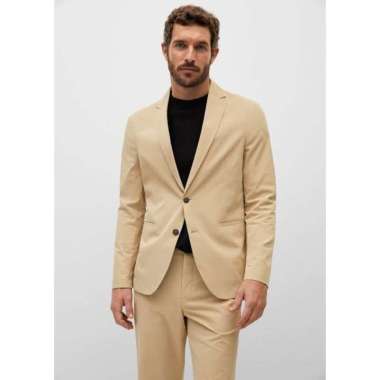 JAS BLAZER PRIA JAS WISUDA JAS NIKAH JAS HITAM PRIA CREAM POLOS XXL