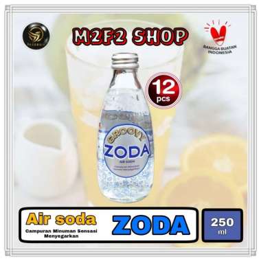ZODA Minuman Air Soda Botol Beling - 250 ml (Kemasan 12 Pcs)