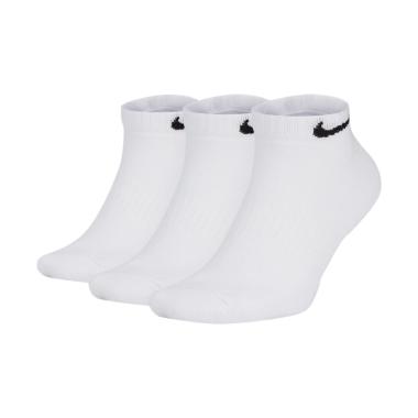 NIKE Everyday Cushion Low Adult's Socks Kaos Kaki Olahraga [3 Pairs] L White