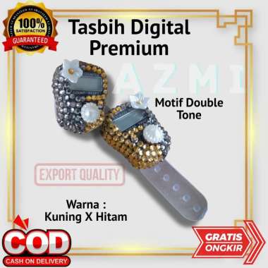 Tasbih Digital Premium Tasbih Hias Digital Motif DoubleTone Kuning Series