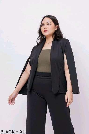 plus size blazer cape