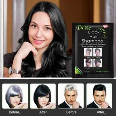 Shampoo Penghilang Uban Dexe Original Penghitam Rambut Penutup Uban