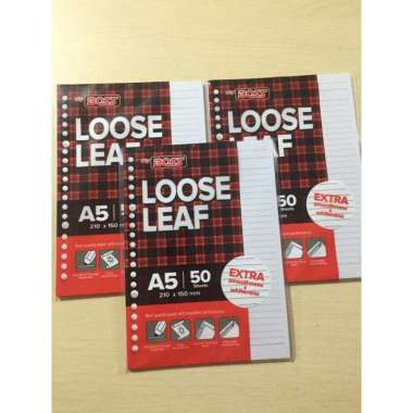 Loose Leaf / Isi Kertas File Binder BIG BOSS A5 isi 50 Lembar Bergaris