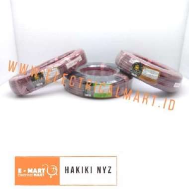 PER ROLL 100M HAKIKI Kabel Listrik Serabut NYZ 2X10 Hitam Merah
