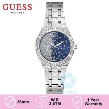GUESS GW0312L1 Original AFTERGLOW Jam Tangan Wanita Analog Silver Biru