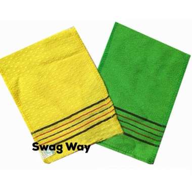 Korean Bath Towel / scrub daki korea / handuk italy / exfoliating Hijau