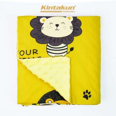 Kintakun Selimut Bayi Halus Lembut Minky Dot 110 x 150 Yellow