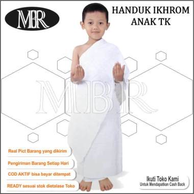HANDUK IHROM ANAK KAIN BAJU IHROM TK SATU SET ATAS DAN BAWAH