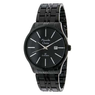 Alexandre Christie AC 8348 MD BIPBA Black Dial Stainless Steel [Machtwatch] Hitam