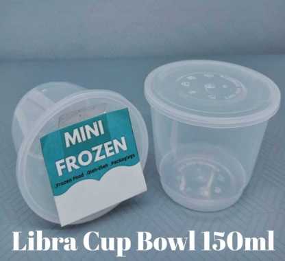 THINWALL CUP LIBRA 150ML KOTAK MAKAN PLASTIK BULAT WADAH PLASTIK BOX MAKAN TRANSPARAN FOOD CONTAINER