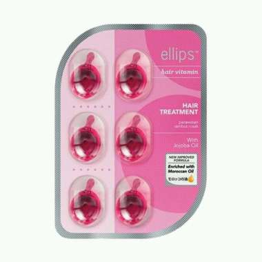 Ellips Hair Vitamin Ellips Vitamin Rambut isi 6 Kapsul Pink Hair Treatment