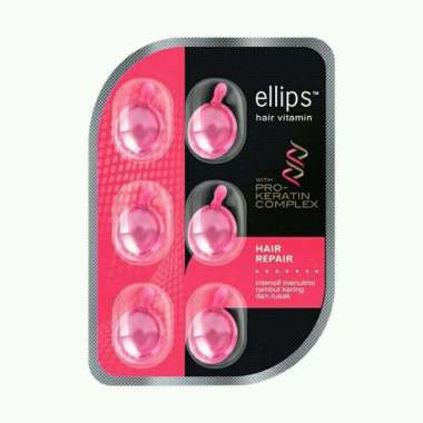 Ellips Hair Vitamin Ellips Vitamin Rambut isi 6 Kapsul Pink Hitam Hair Repair