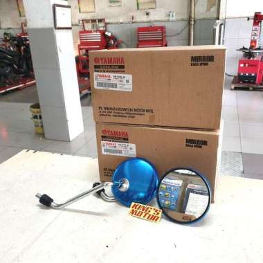 Spion Fino Karbu (1Ub) Satuan Asli Yamaha - Kiri - Biru