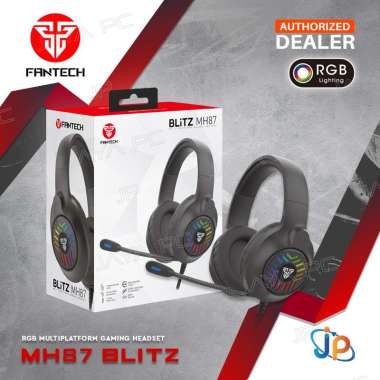 Headphone Gaming Fantech Blitz MH87 RGB - Headset Fantech MH-87 hitam
