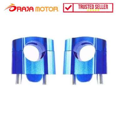 RajaMotor Peninggi Stang Fatbar dan Non Fatbar CNC Biru