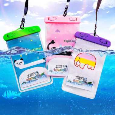 Case Cover Pelindung Tas Plastik HP Smartphone Anti Air Hujan 4-6 inch Case karakter anak