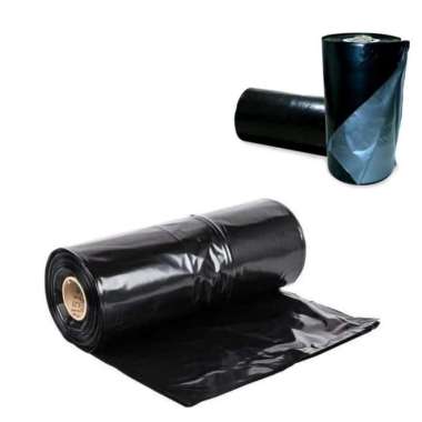Plastik Mulsa Hitam Perak Lebar 80cm - Tebal 0.03mm Perkg
