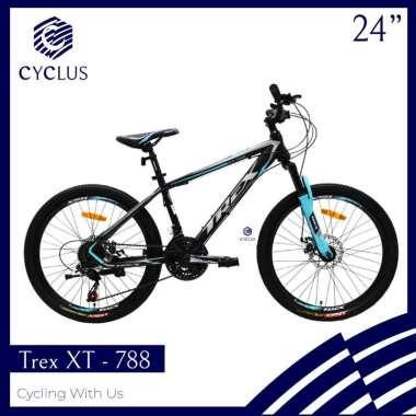 INSTAN - Sepeda MTB Trex XT 788 7x3 Speed 24 Inch Anak Dewasa