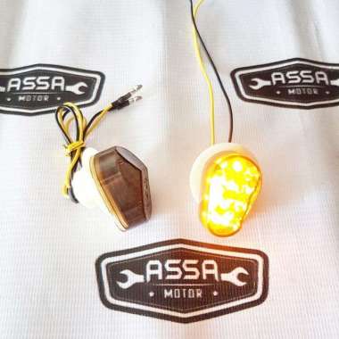 Lampu Sein Tempel Oval Mini Yellow