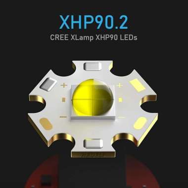 Senter led Kuat super terang jarak jauh rechargeable XHP90.2 USB Rechargeable XHP90.2 with 2x18650 +