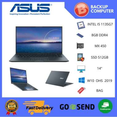 ASUS ZENBOOK UX435EG AI551NP I5 1135G7 8GB 512SSD MX450 2GB W10+OHS