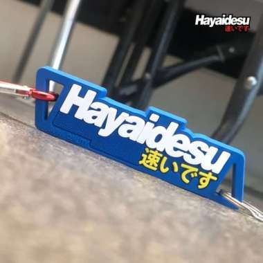 harga Premium Hayaidesu Keychain Gantungan Kunci Aksesoris Variasi Motor Mobil - Biru Diskon Blibli.com