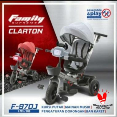 Stroller Sepeda Anak Roda Tiga Family F970j Supreme Clarton F 970J F 970 J