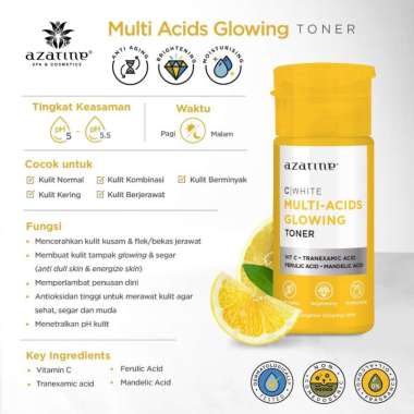 AZARINE C WHITE MULTY ACID GLOWING TONER