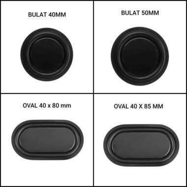 Passive Radiator Subwoofer Box Speaker Karet Penguat Suara Bass Speake 40mm