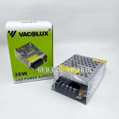 Trafo Adaptor Power Supply Switching Led Strip CCTV 12V 3A Vacolux