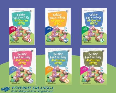 Belajar Baca Dan Tulis Al Quran (BTQ) Kelas 1 2 3 4 5 6 K2013 - Erlangga Kelas 4