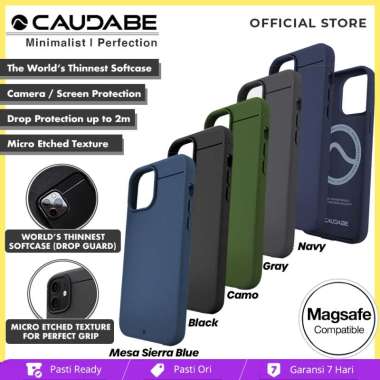 Original Caudabe Sheath Case iPhone 13 Pro Max 13 Pro 13 Mini - Casing - Camo Green iPhone 13 Pro Ma