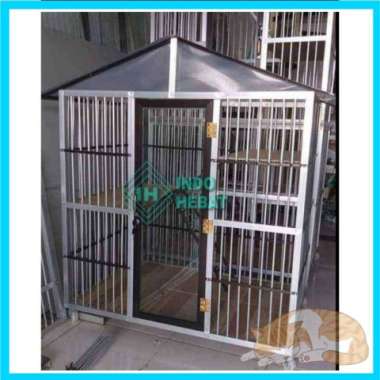 Rumah Hewan Peliharaan Pintu 1 Tingkat & Atap Bahan Alumunium Keren