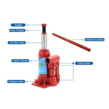 DONGKRAK MOBIL 20 TON HIDROLIK HYDRAULIC JACK BOTOL TRUK 100 % ORIGINAL Multicolor