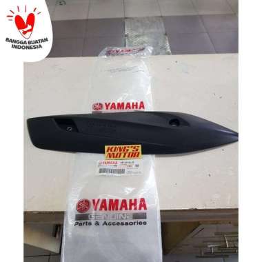 Cover Knalpot Mio J/ Tameng Knalpot Mio J/ Pelindung Knalpot Mio J Ori - Hitam