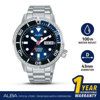 Jam Tangan Pria Alba Active Automatic Stainless Steel AL4245X1 AL4245 Original